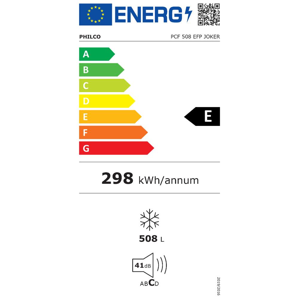 PCF 508 EFP JOKER MRAZ. PULT. PHILCO - energetický štítek