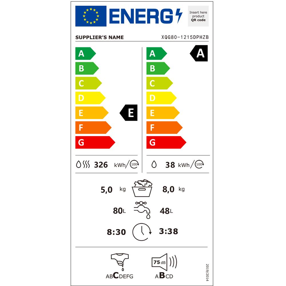 PLWDSI 85 AE prač.se sušič. PHILCO - energetický štítek