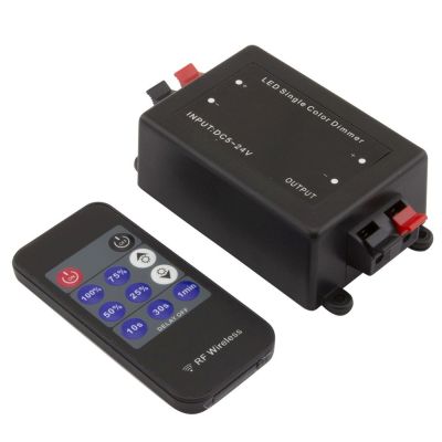Stmívač pro LED pásky s DO (RF), 8A, 12/24V, ind. kód, s časovačem OFF - sada
