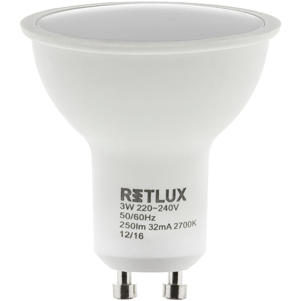 RLL 254 GU10 žárovka 6W WW RETLUX