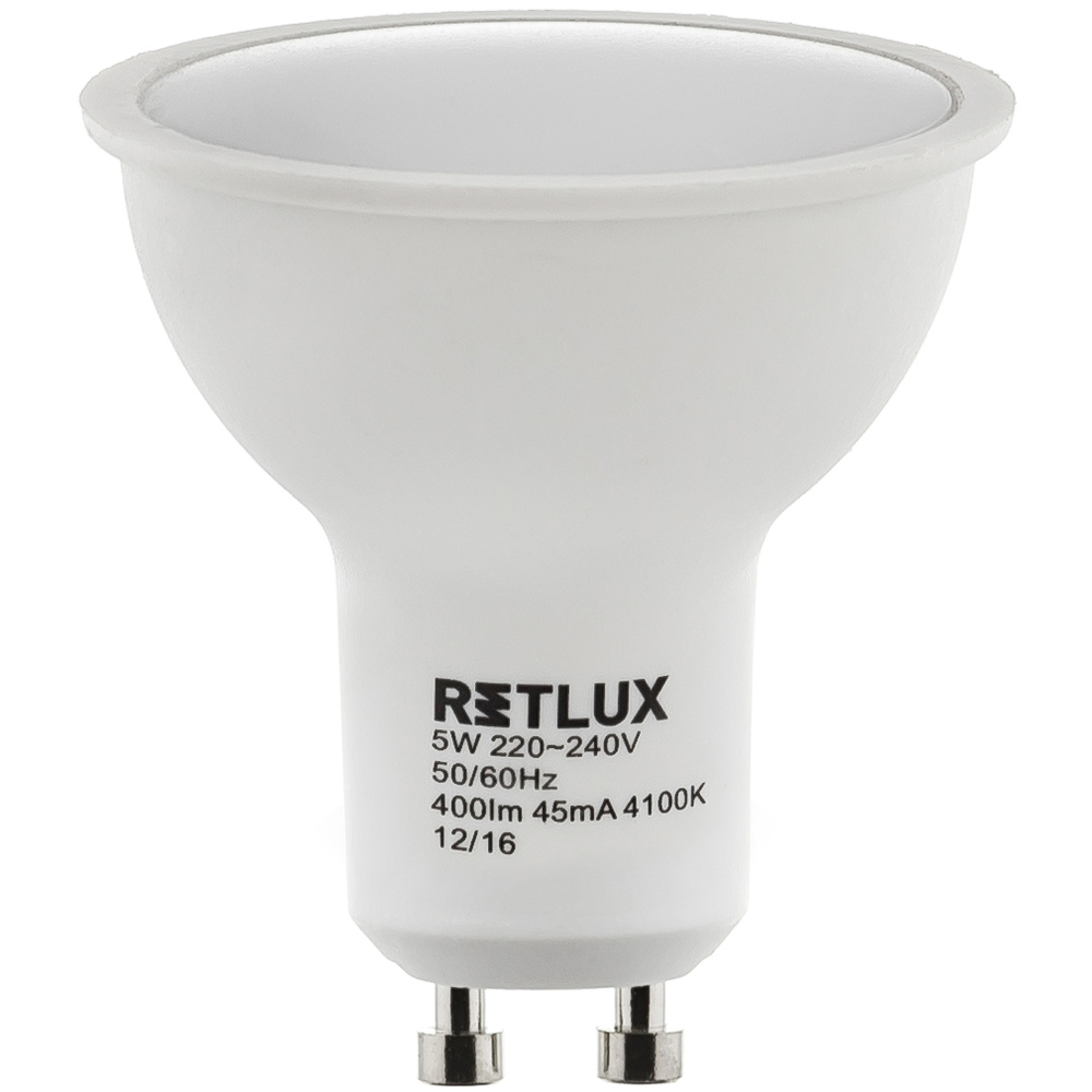 RLL 255 GU10 žárovka 5W CW RETLUX