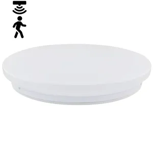 Stropní LED svítidlo UFO5 slim kulaté, 16W, IP44, 3100K + MW detektor pohybu