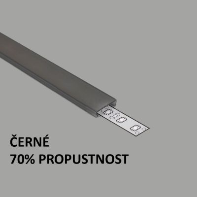 Plexi C KLIK černé pro FKU11, 12, 20, 60, 35, 45, 50, 59, 1m