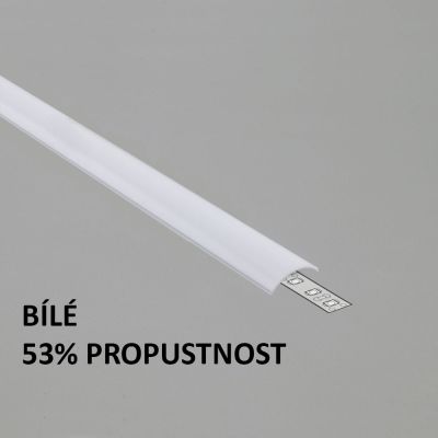 Plexi L16d KLIK bílé oblé pro FKU65, 2m, bílé