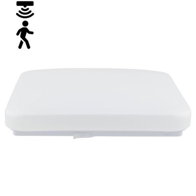 Stropní LED svítidlo UFO5 slim čtvercové, 16W, IP20, 3100K + MW detektor pohybu