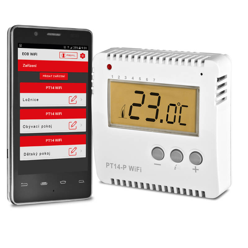 Termostat Elektrobock Prostorový WiFi (PT14P WIFI)