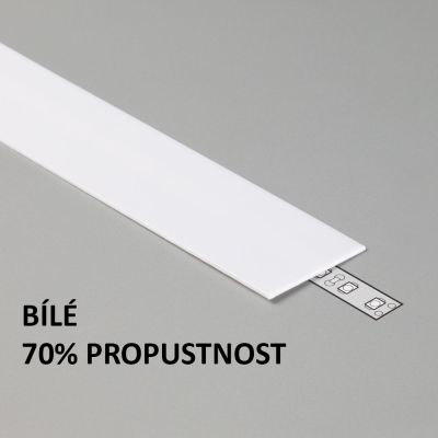 Plexi G bílé pro AL profily FKU15, 90, 2m