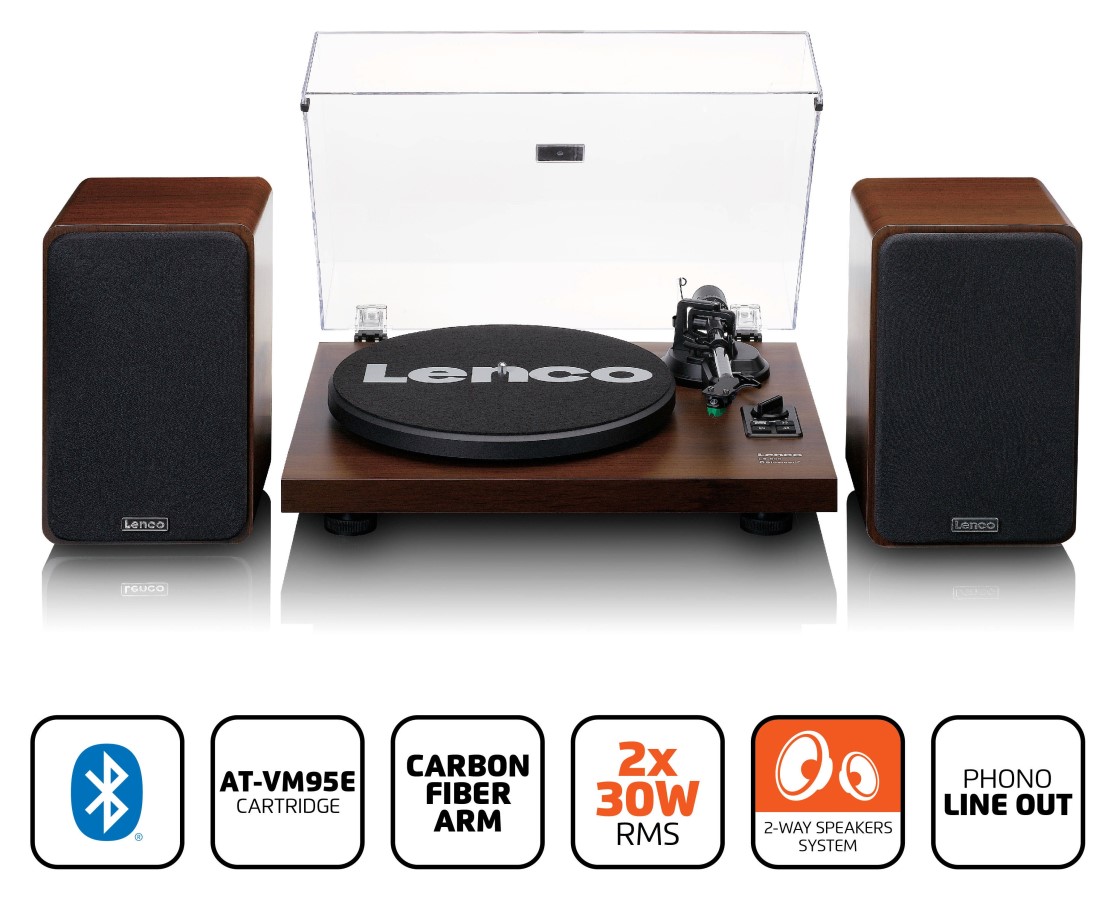 Lenco LS-600WA - HiFi gramofon se samostatnými reproduktory