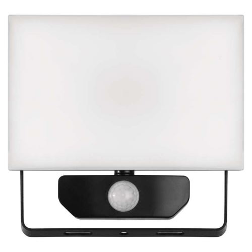 LED reflektor TAMBO s pohybovým čidlem, 20W, černý, neutrální bílá