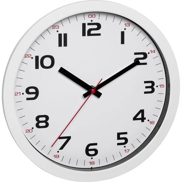 TFA Dostmann 60.3050.02 Quartz nástěnné hodiny 305 mm x 305 mm x 38 mm bílá