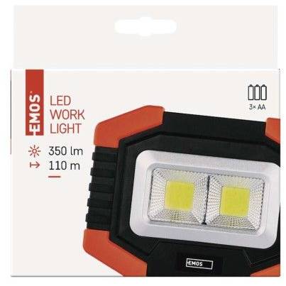 COB LED pracovní svítilna P4112, 350 lm, 3× AA