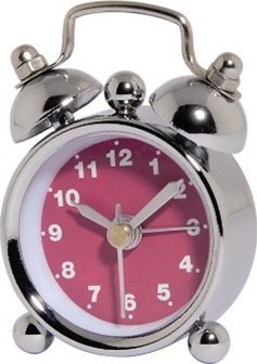 Hama Nostalgie, mini budík, růžový
