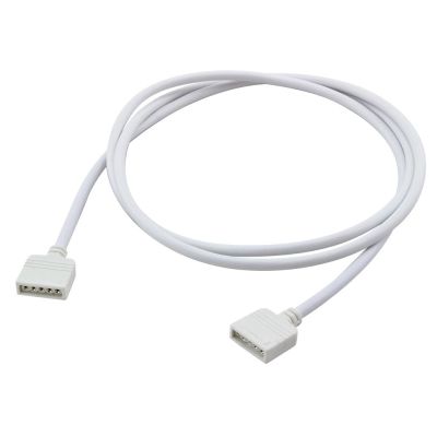 Propojovací kabel pro RGBW s konektory RM 2,54 - 5p, 2x zásuvka, 100cm, bílá