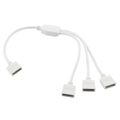 Rozbočovací kabel Y pro RGBW s konektory RM2,54 - 5p, 1+3x zásuvka, bílá