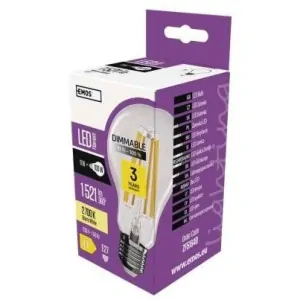 LED žárovka Filament A60 / E27 / 11W (100W) / 1521 lm / teplá bílá