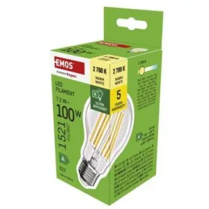 LED žárovka Filament A60 A CLASS / E27 / 7,2 W (100 W) / 1521 lm / teplá bílá