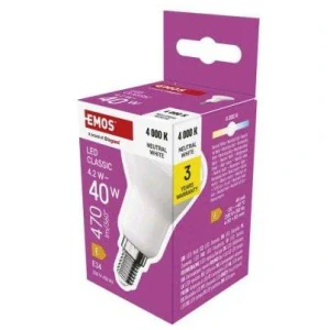 LED žárovka Classic R50 / E14 / 4,2 W (40 W) / 470 lm / neutrální bílá