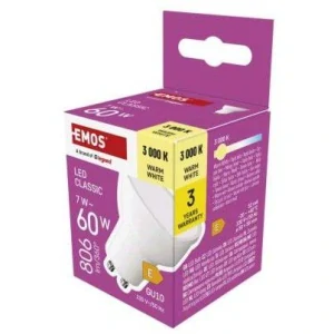 LED žárovka Classic MR16 / GU10 / 7 W (60 W) / 806 lm / teplá bílá