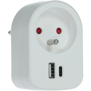 RPC 70 WH Zás. s 2xUSB, 5V/2100mA RETLUX