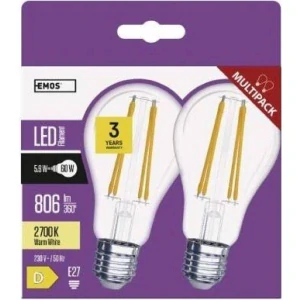 LED žárovka Filament A60 / E27 / 5,9 W (60 W) / 806 lm / teplá bílá