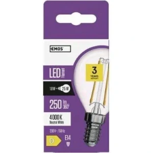 LED žárovka Filament Mini Globe / E14 / 1,8 W (25 W) / 250 lm / neutrální bílá