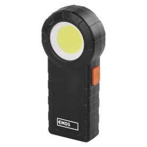 COB LED svítilna plastová, 3× AAA