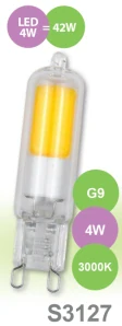 LED žárovka G9 S3127 SANDY LED G9 4W COB 3000K