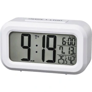 Hama RC 660, digitální budík, řízený rádiovým signálem, bílý