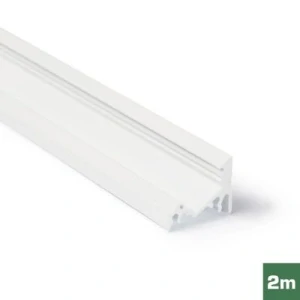 AL profil FKU60 BC/UX pro LED, bez plexi, 2m, bílý lak