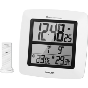 SWS 300 Nástěnné hodiny s tepl. SENCOR