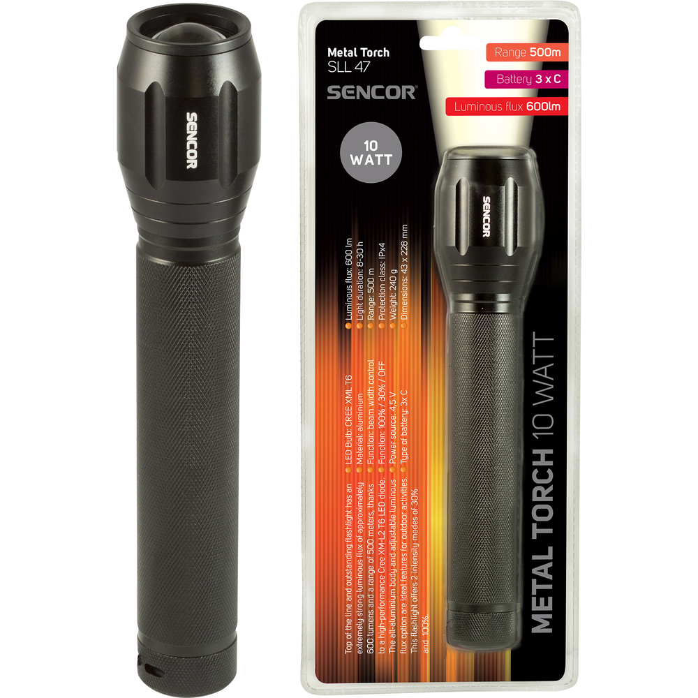 SLL 47 SVÍTILNA PROFI 10WATT 3xC SENCOR
