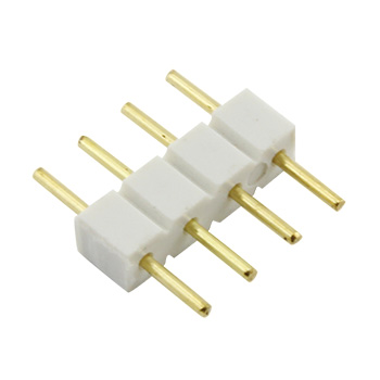 Propojovací hřebínek pro RGB, 4 pin, RM 2,54 mm, bílý