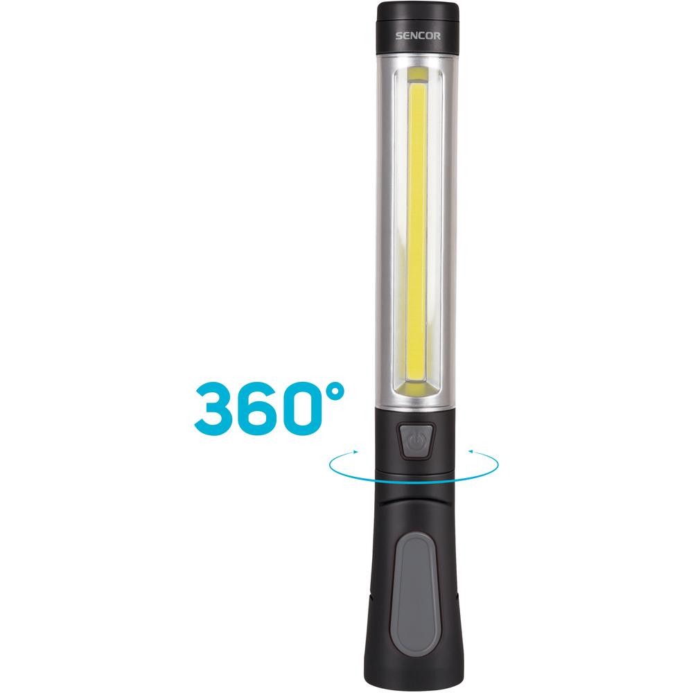 SLL 83 SVÍTILNA 3W COB + 1W 4xAAA SENCOR