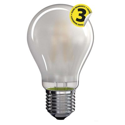 LED žárovka Filament matná A60 A++ 8,5W E27 teplá bílá