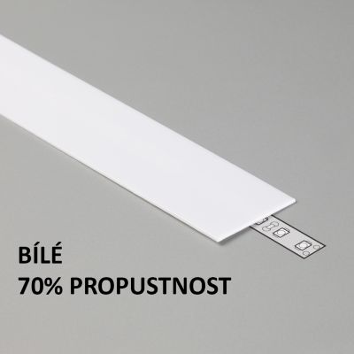 Plexi bílé pro AL profily FKU15, 90, 1m