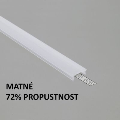 Plexi C13 KLIK matné pro FKU42,52,63, 2m