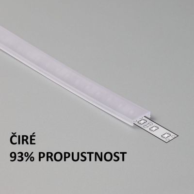 Plexi C KLIK čiré pro FKU11, 12, 20, 60, 35, 45, 50, 59, 80, 2m
