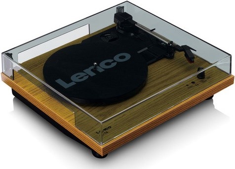 Lenco LS 10 - Wood, Gramofon s vestavěnými reproduktory