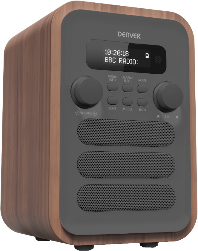 Denver DAB-48GREY - rádio DAB+/FM/Bluetooth