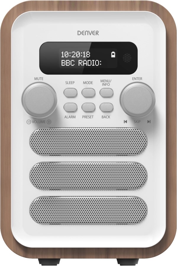 Denver DAB-48WHITE - rádio DAB+/FM/Bluetooth
