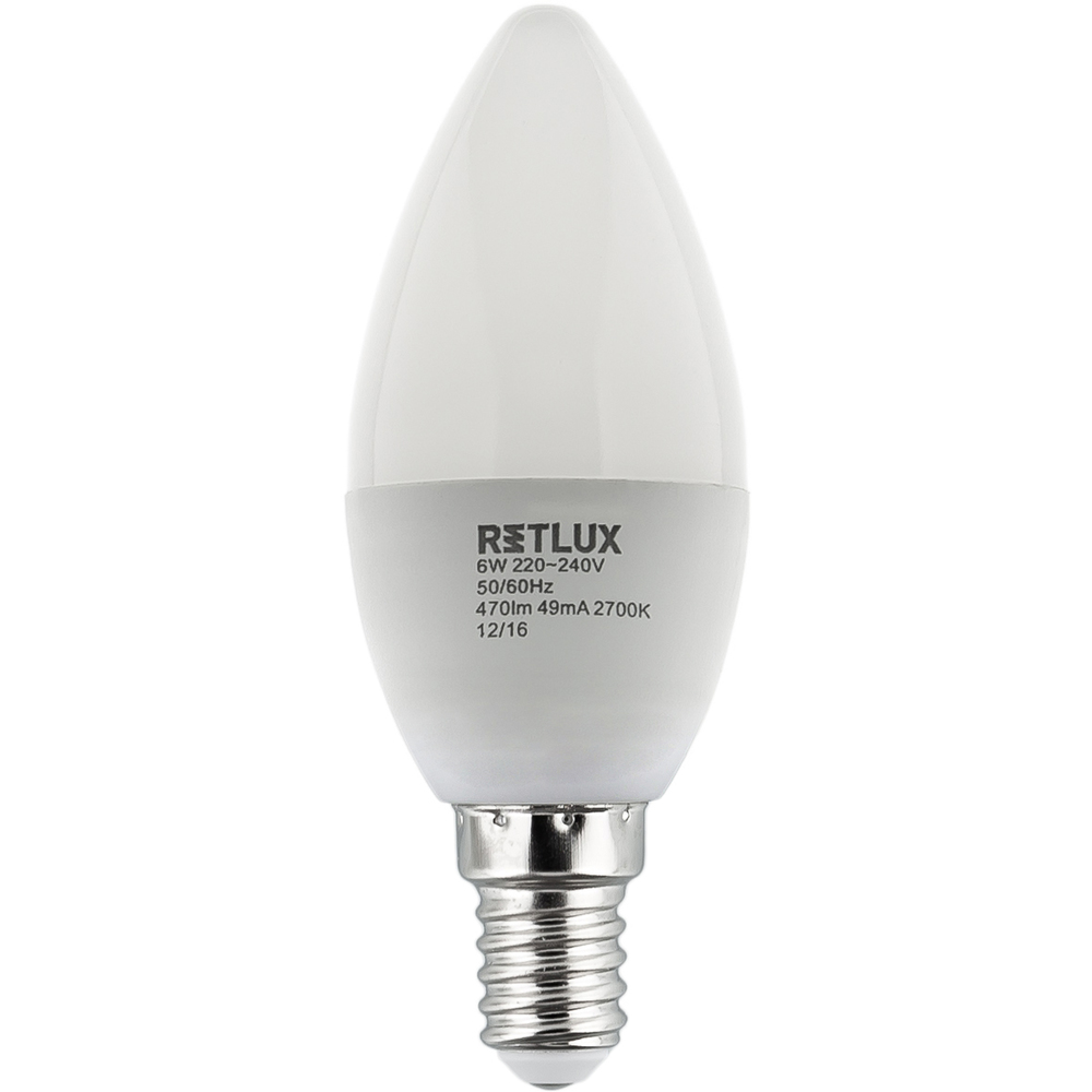 RLL 259 C35 E14 svíčka 6W WW RETLUX