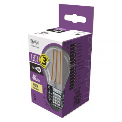 LED žárovka Filament Mini Globe 4W E27 teplá bílá