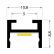 AL profil FKUMAG-MINI pro LED bez plexi, 2m, elox