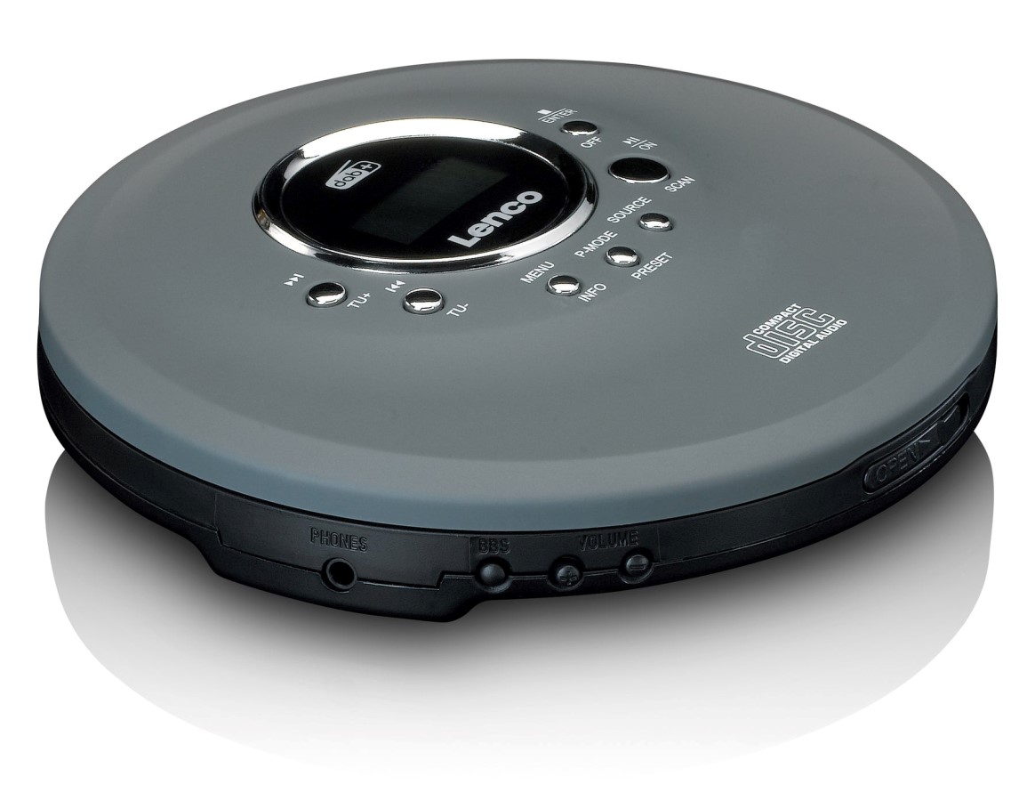 Lenco CD-400GY - discman CD/MP3 a DAB+/FM rádio