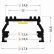 AL profil FKU20 BCD/U pro LED, bez plexi, 2m, elox