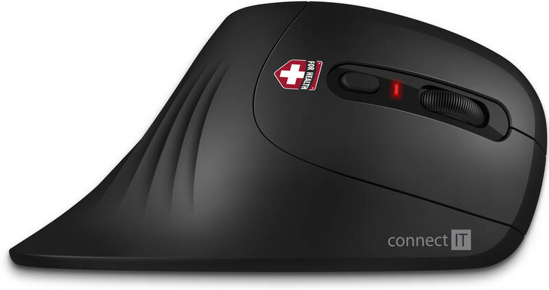 Myš Connect IT vertikální, ergonomická (CMO-2900-BK) černá