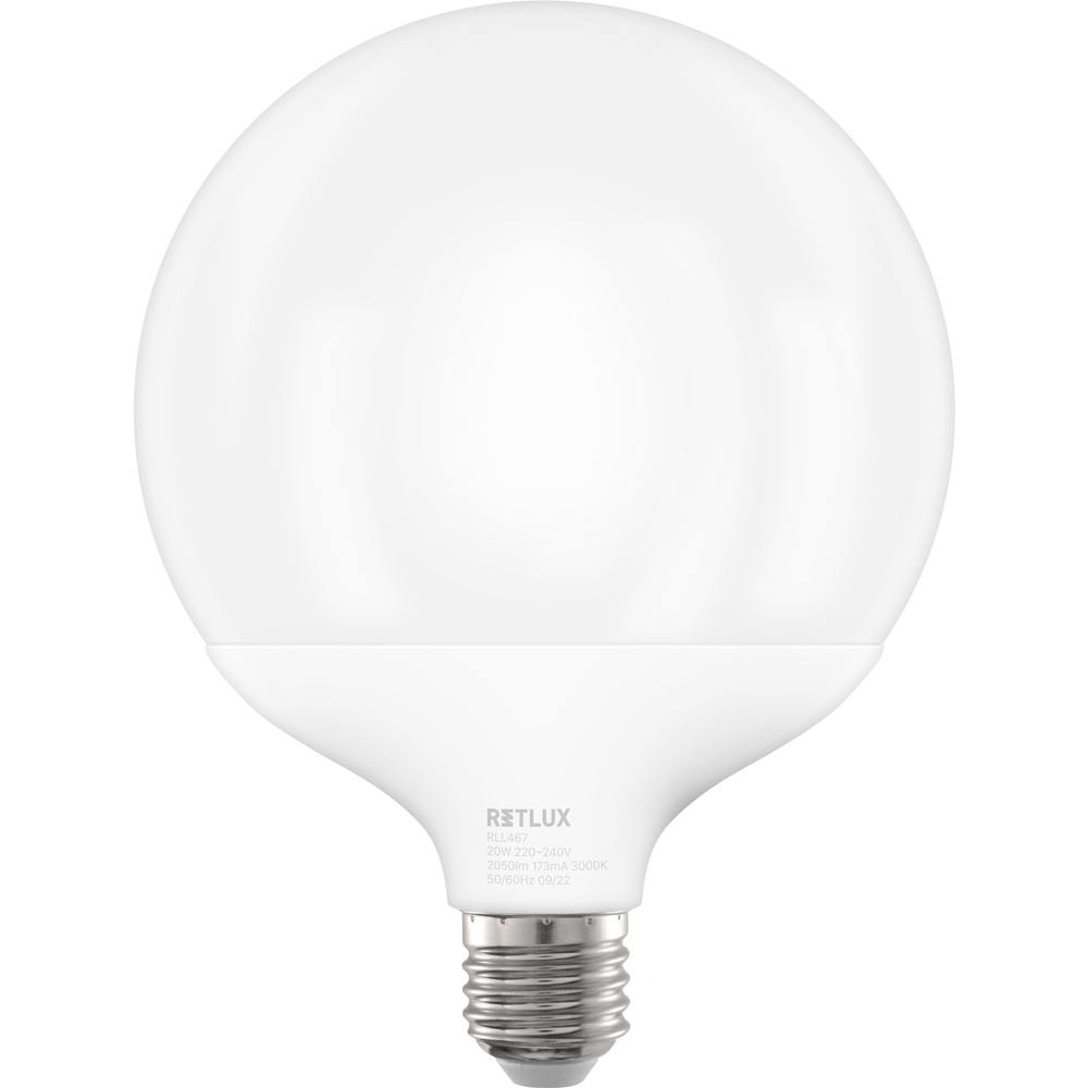 RLL 467 G120 E27 bigG 20W WW RETLUX