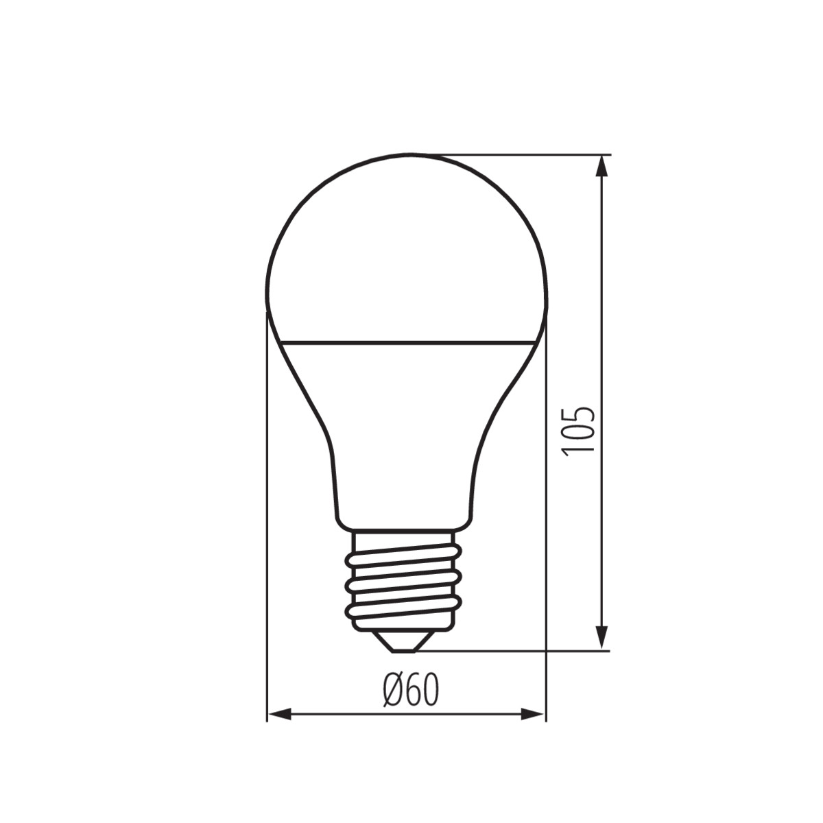 S A60 7W E27 CCT Světelný zdroj LED SMART