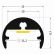 AL profil FKU25 I pro LED, s plexi, 1m, elox