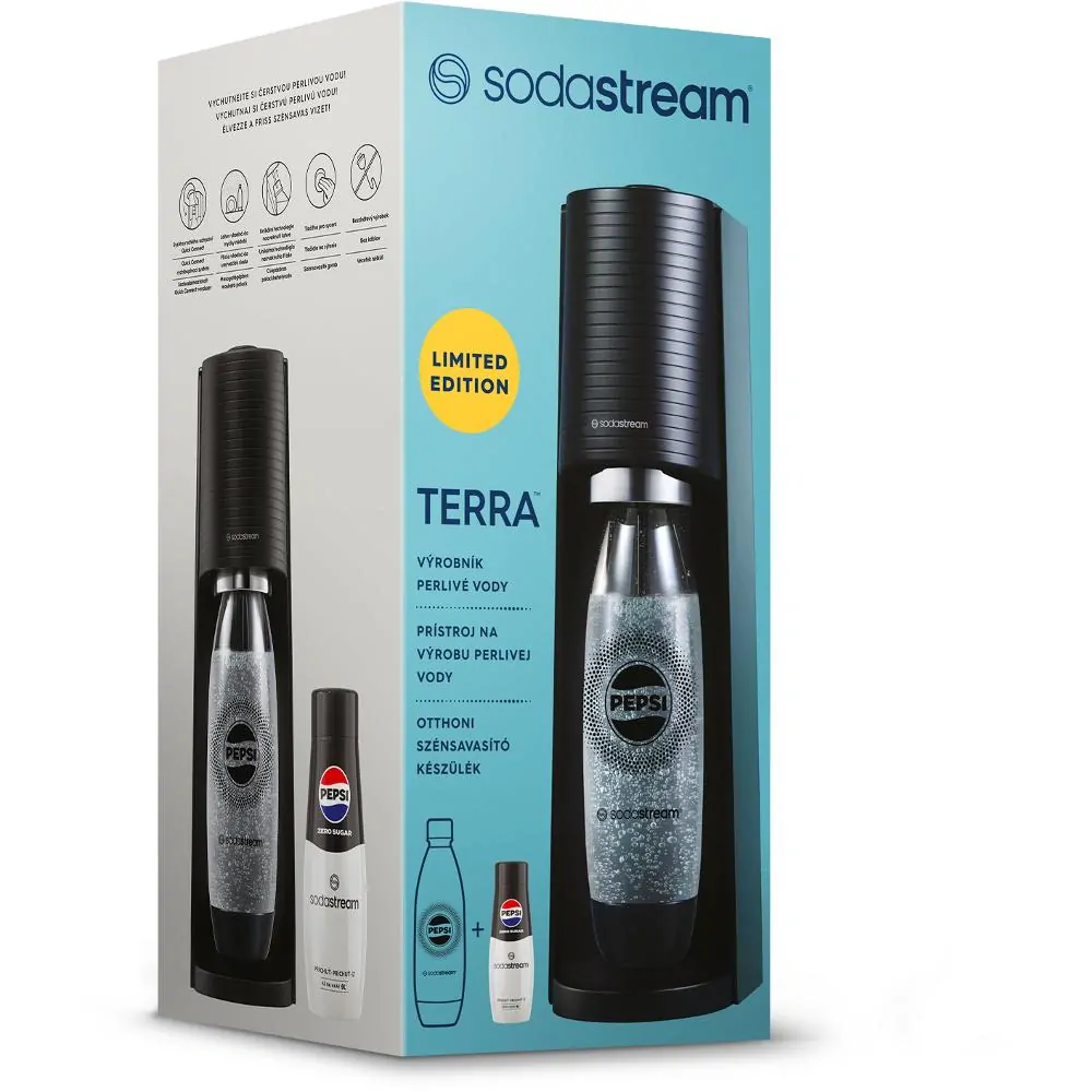 TERRA Black Pepsi Zero Mpack SODASTREAM Výrobník sody